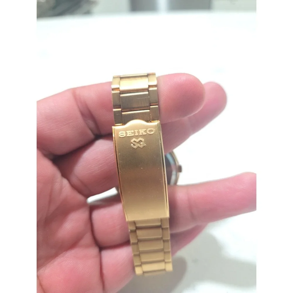 RARE Vintage Seiko 4004 Gold Flake Dial Gold Tone Steel